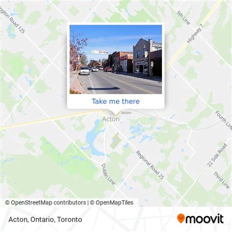 How to get to Acton, Ontario in Halton Hills by bus or train?