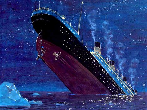 Sinking, titanic, ship, row boats, iceberg, survivors, abstract, HD ...