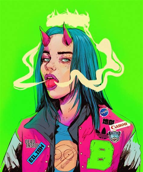 Eilish again 👀. 1, 2 or 3? I promised 3 fan arts of billie, this is the second one! Tag her so ...