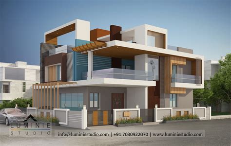 Small Beautiful Bungalow House Design Ideas: Modern 3d Bungalow Designs Elevation View