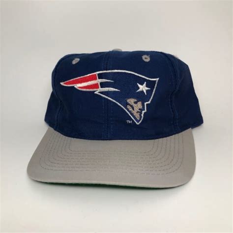 90’s New England Patriots Logo 7 Plain Logo NFL Snapback Hat – Rare VNTG