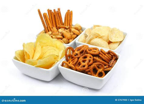 Potato chips and snacks stock photo. Image of potato, fried - 3767900