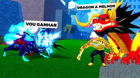 KITSUNE VS LEOPARD E DRAGON NO BLOX FRUITS!! - YouTube