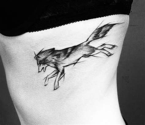 Running Wolf tattoo by Inne Tattoo | Post 16855