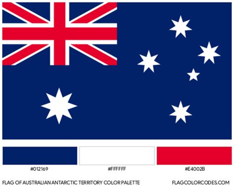 Australian Antarctic Territory flag color codes