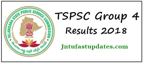 TSPSC Group 4 Result 2018 - Check Cutoff Marks & Merit List (Selected Candidates List) @ tspsc ...