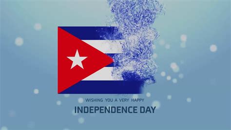 The HD Cuba Independence Day Animated Flag Background Features A High ...