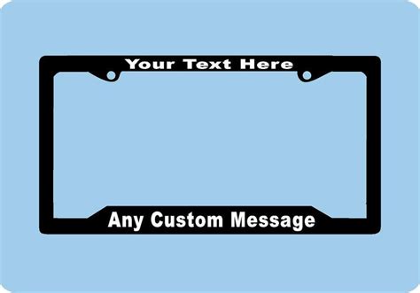 Custom License Plate Frame Personalized License Plate Frame - Etsy