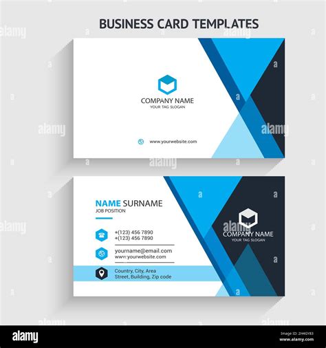 Creative and Modern Business Card Template. Stationery Design, Flat ...