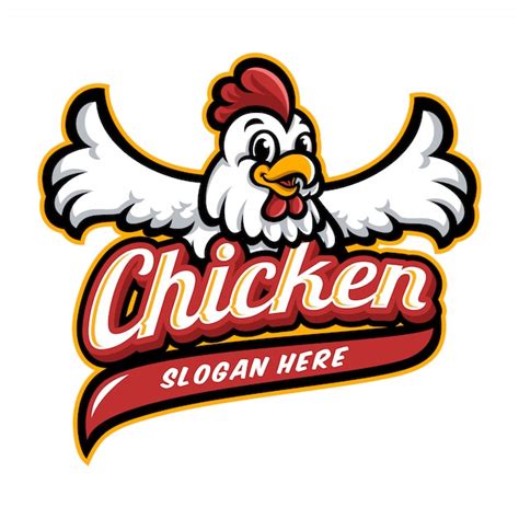 Premium Vector | Chicken mascot logo