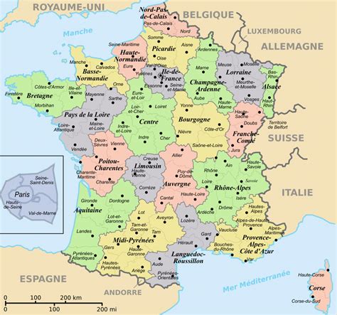 France Cities Map And Travel Guide Pertaining To Printable Map Of France With Cities - Printable ...