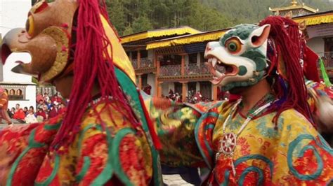 Bhutan's magical mask dances - BBC News