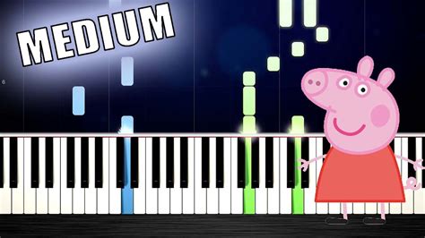 Peppa Pig Theme Song - Piano Tutorial (MEDIUM) by PlutaX - YouTube