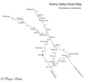 nubra-valley-road-map - Vargis Khan