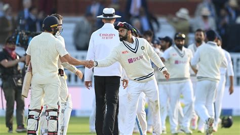 Virat Kohli first to shake hands with James Anderson after Lord's Test despite flare-ups and ...