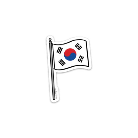 The South Korea Flag Sticker — blank tag co.