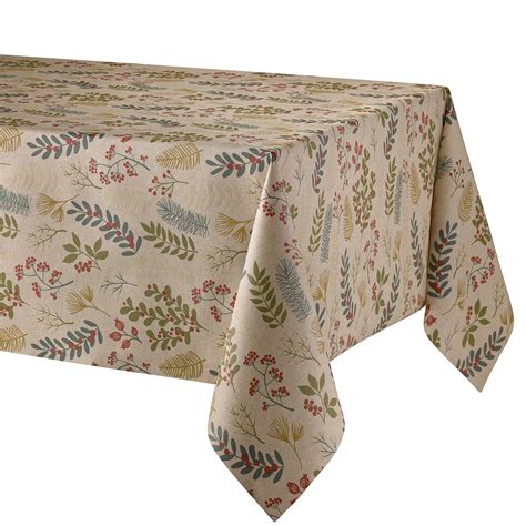 HOLLY Acrylic Coated French Provence Tablecloth French Oilcloth Indoor ...