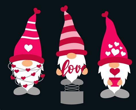 Valentine gnomes svg Bundle gnomes svg cut file heart svg | Etsy