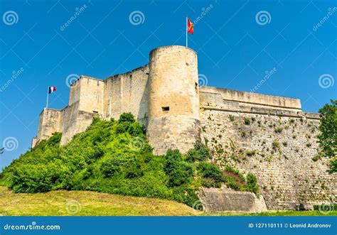 The Chateau De Caen, a Castle in Normandy, France Stock Image - Image ...