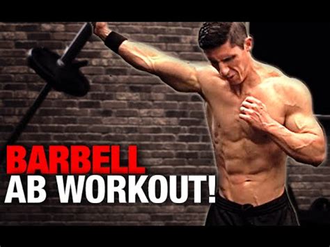 Barbell Ab Workout (4 MINUTES!) - YouTube