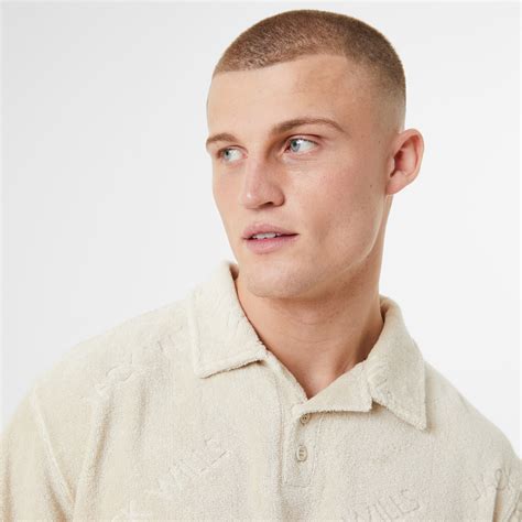 Jack Wills | Logo Repeat Towelling Polo Shirt | Short Sleeve Polos | SportsDirect.com