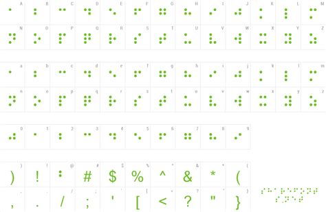 Braille Font | wfonts.com - download free