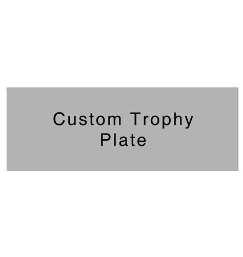 Silver Trophy Plates