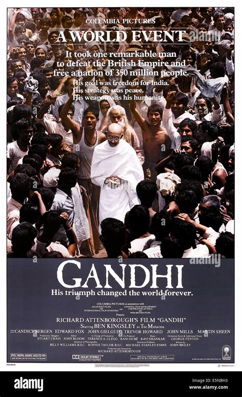 Gandhi movie oscar hi-res stock photography and images - Alamy