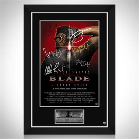 Blade Mini Poster Limited Signature Edition Custom Frame | RARE-T