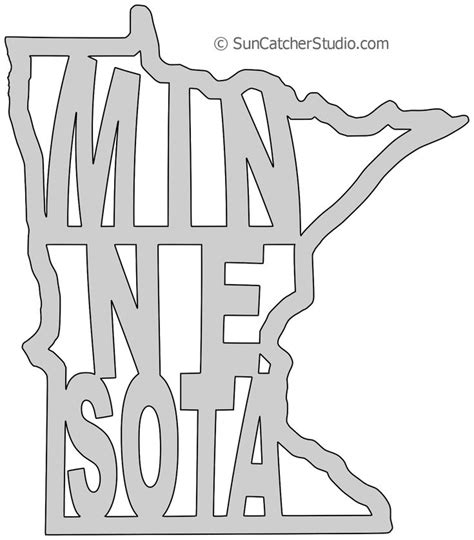 Minnesota map shape text, outline scalable vector graphic svg printable downloadable free scroll ...