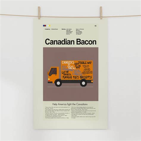 Canadian Bacon - Graffiti Truck – Poster | Canvas Wall Art Print ...