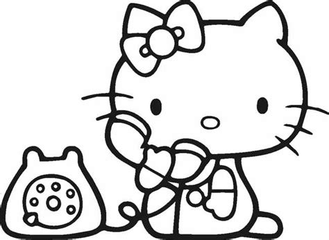 Hello Kitty Pictures Black And White - ClipArt Best