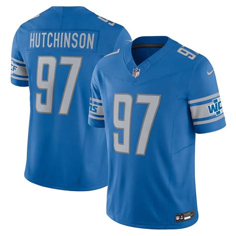 Detroit Lions #97 Aidan Hutchinson Men'S Blue Vapor F.U.S.E. Limited Jersey - Purchase all types ...