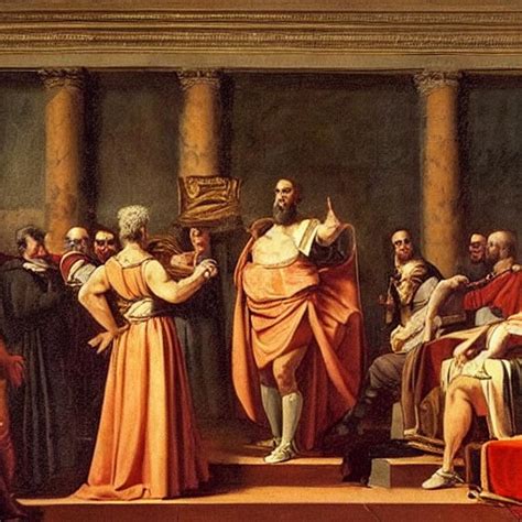 Julius Caesar addresses the Senate Digital Art by John Morgan - Pixels