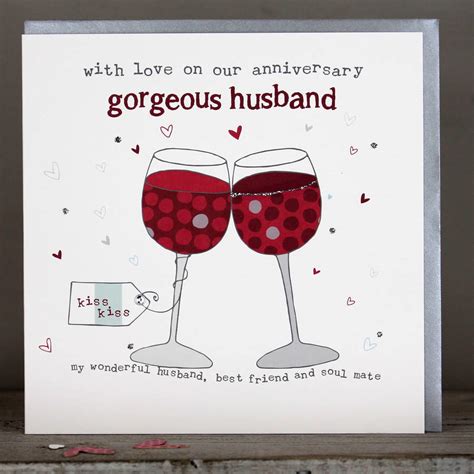 Husband Anniversary Card By Molly Mae | notonthehighstreet.com