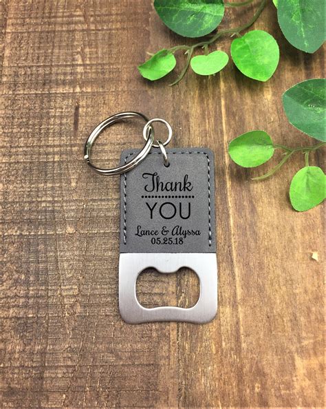 Personalized Bottle Opener Keychain - Wedding Favor - Customized ...