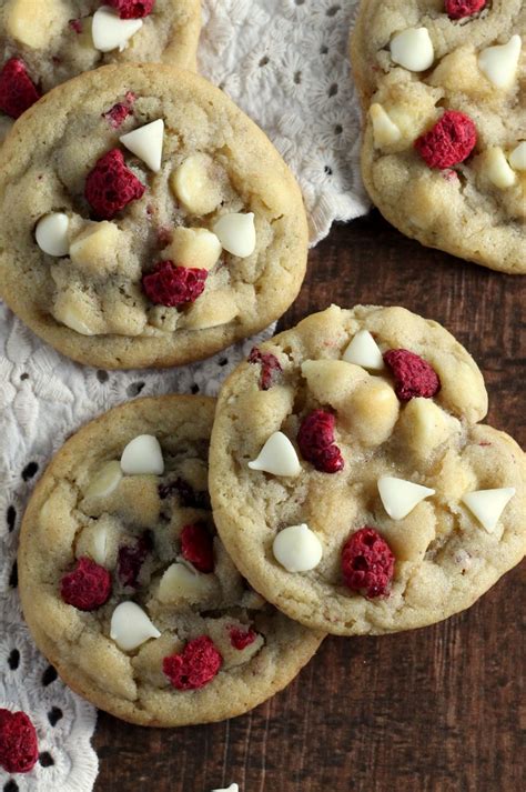 White Chocolate Raspberry Cookies - Chocolate With Grace