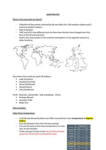 MATHS A LEVEL EDEXCEL STATISTICS NOTES | Teaching Resources