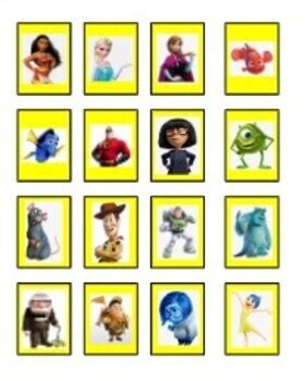 Guess Who Cards: Disney/Pixar Edition by Coping With Color | TPT