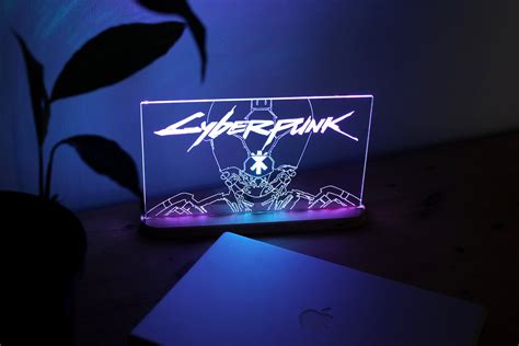 Cyberpunk 2077 Lamp Cyberpunk Neon Light Table Led Lamp | Etsy