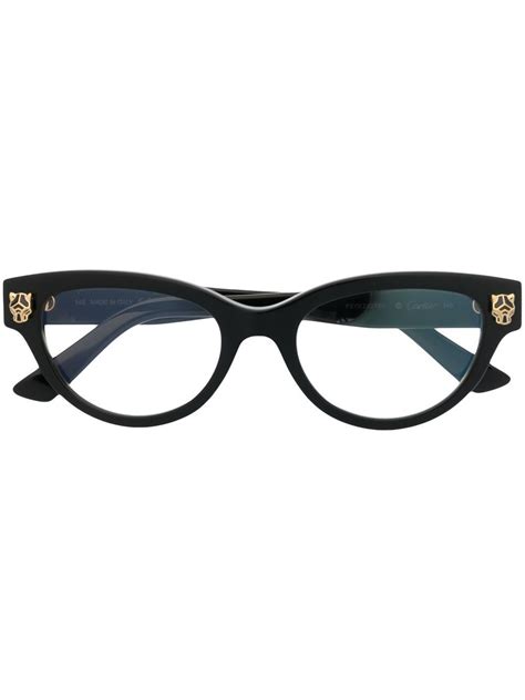 CARTIER EYEWEAR Signature Panther Round-frame Glasses | Editorialist