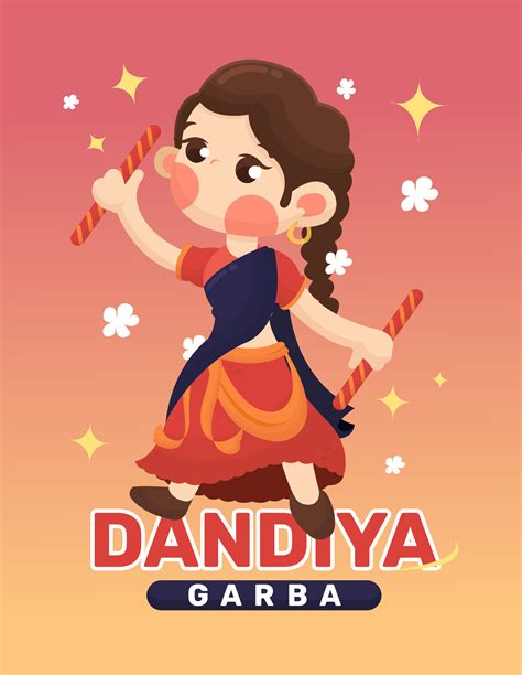 Dandiya and Garba Poster 241626 Vector Art at Vecteezy