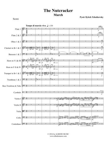 March from The Nutcracker for Full Orchestra (arr. Doug Clyde) Sheet Music | Pyotr Ilyich ...