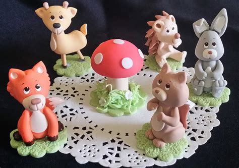 Woodland Animals Woodland Cake Toppers Forest Baby Animals Cake Decora – C T B