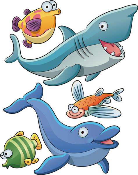 The Sea Clipart Marine Animal - Animal In The Sea Cartoon - Png ...