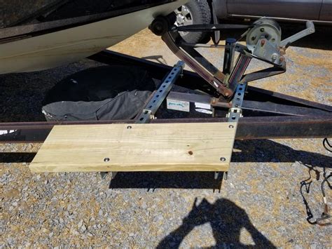 Made a step for the boat trailer