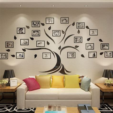 Big wooden family tree with frames large family tree wall etsy – Artofit