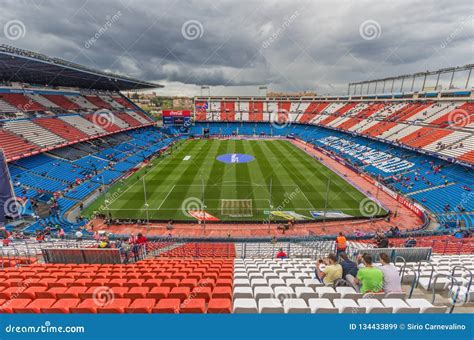 The Atletico Madrid Stadium, Spain Editorial Stock Image - Image of ...