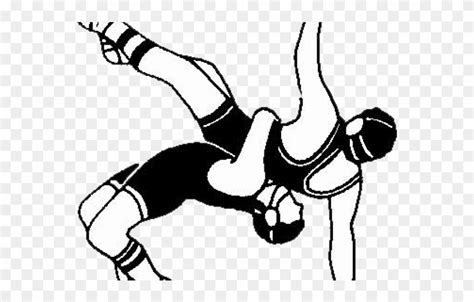 Wrestling Clipart High School Wrestling - Wrestling Clipart Black And ...