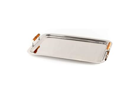 Silver Tray with Bamboo Handles – Tracy Dunn Design